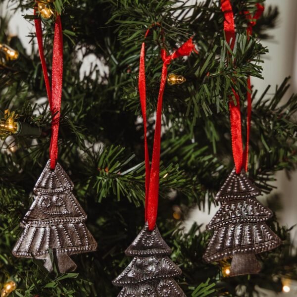 Silver Tree Ornaments (Set of 3)