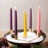 Traditional Hand- Dipped Advent Candles Set