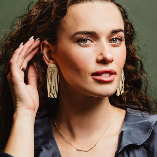 Kuota Beaded Arch Earrings