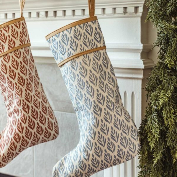 Handmade Christmas Stockings-Juniper Print