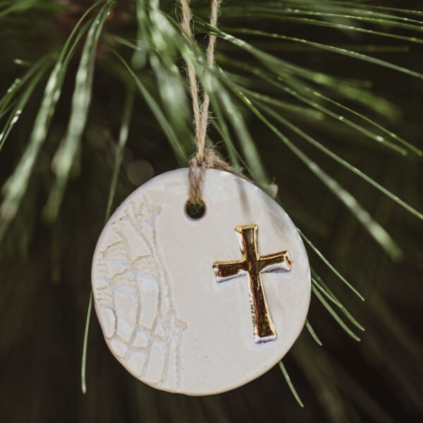Gold Cross Ornament