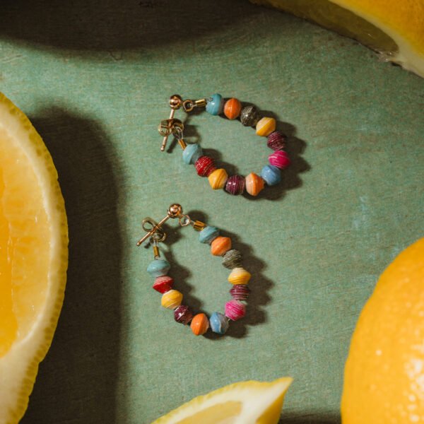 Mini Paper Bead Huggies