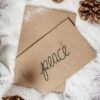 Peace Handmade Christmas Card