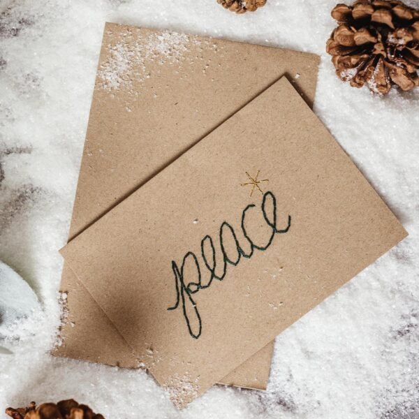 Peace Handmade Christmas Card