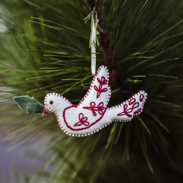 The Elora Christmas Dove Ornament