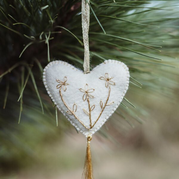 Alejandra Felt Heart Ornament